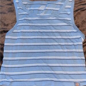 Dickies Blue and White Striped Shirt